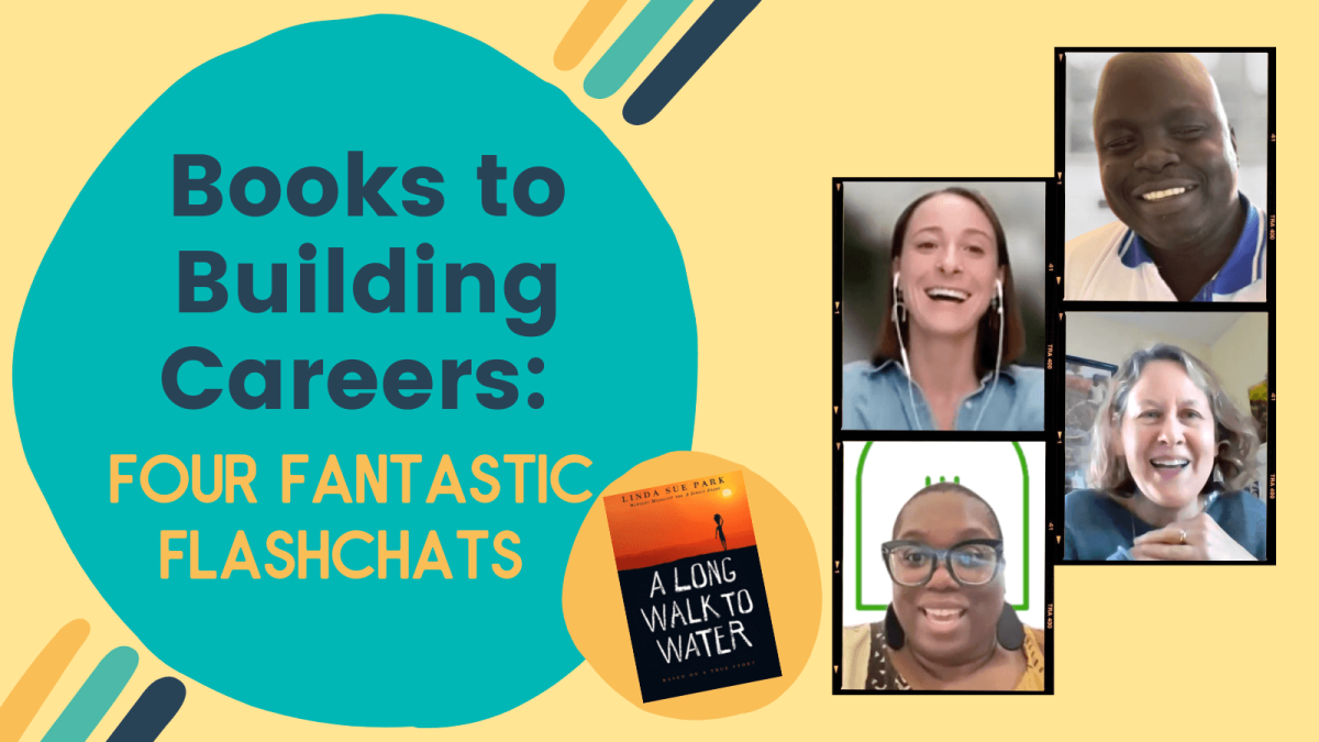 March Blog.Newsletter Graphic Banner- Books to Building Careers Flashchats